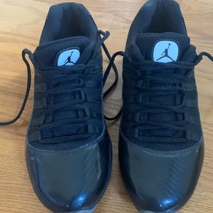 All black Air Jordan basketball shoes- Good condition.